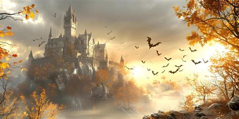 Castillo histórico con ambientación de vampiros