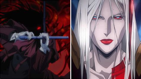 Ilustración de vampiros románticos en estilo anime