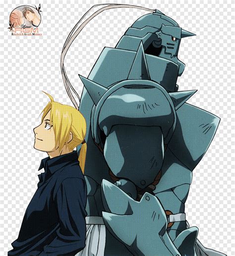Ilustración de Edward y Alphonse Elric