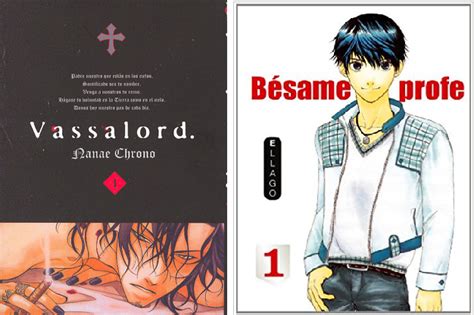 Primeros tomos de Vassalord y Bésame profe.