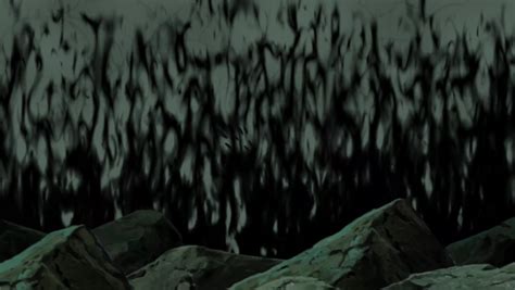 Representación del fuego negro de Amaterasu