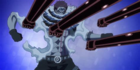 Katakuri usando sus poderes de Mochi Mochi