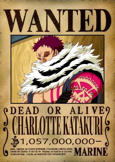 Cartel Wanted de Charlotte Katakuri