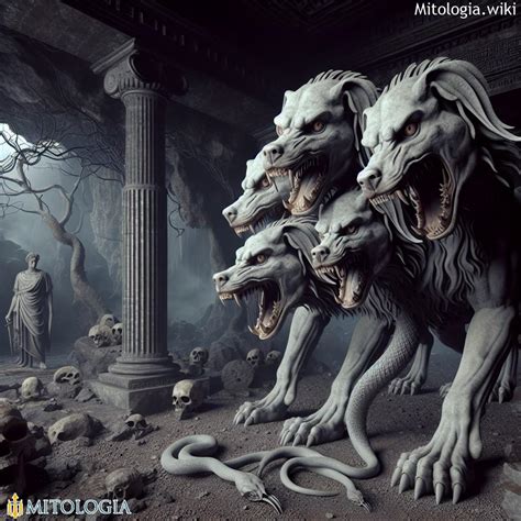 Naruto acariciando a Keros-chan, el guardián del Inframundo.