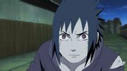 Sasuke activa su Sharingan la noche de la Masacre