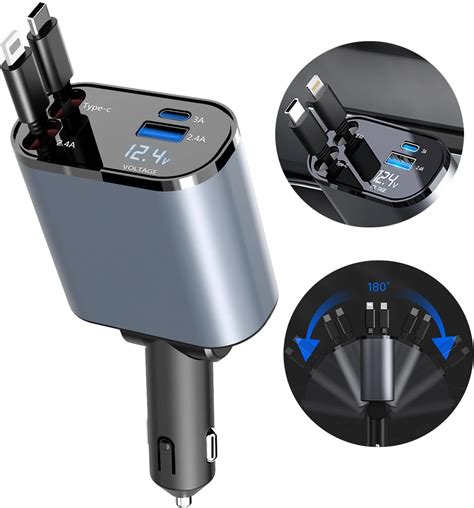 Cargador de coche con múltiples puertos USB