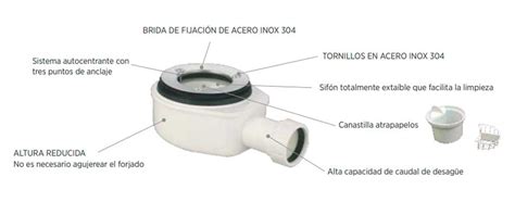 Esquema de instalación de válvula para plato de ducha