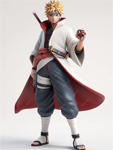 Imagen de Minato Namikaze en su atuendo de Hokage