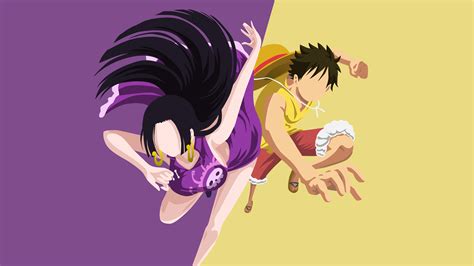 Boa Hancock y Luffy