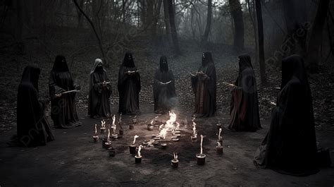 Ritual oscuro con objetos personales