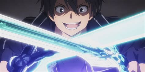 Kirito blandiendo dos espadas