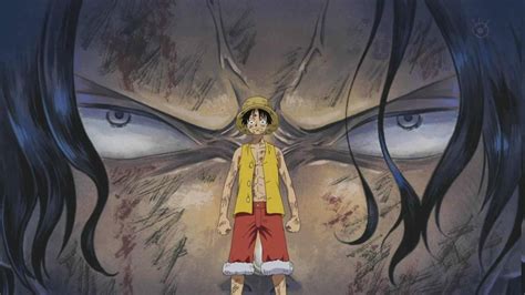 Luffy luchando en Impel Down