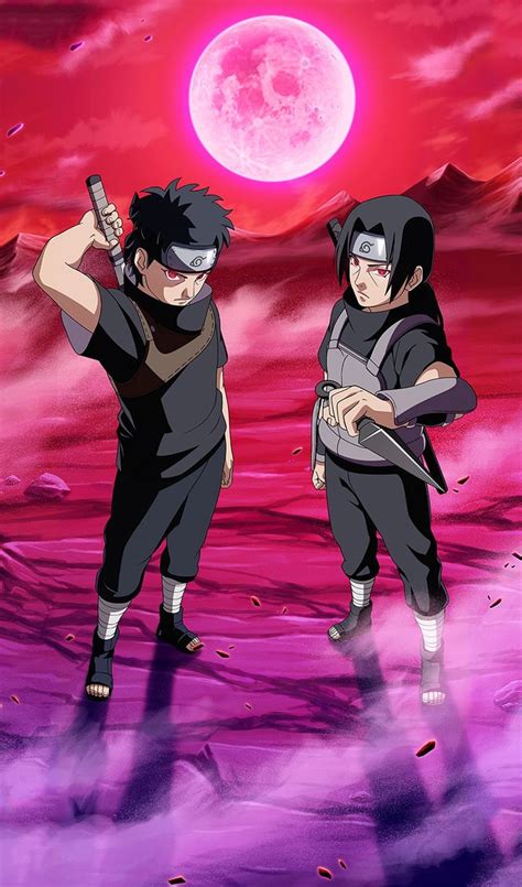 Sasuke, Itachi y Shisui llegando al complejo Hyuga para encontrarse con Hinata.