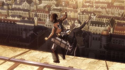 Hange amenaza al pastor Nick al borde de la muralla