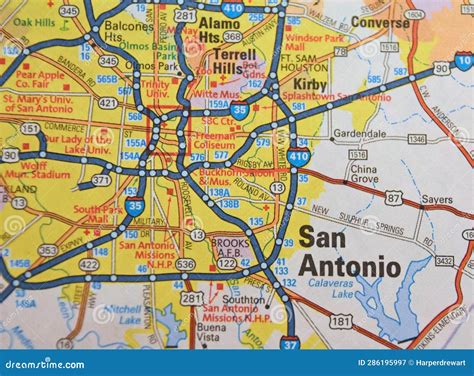 Mapa de San Antonio, Texas