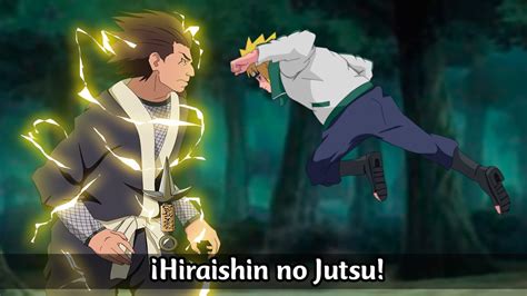 Minato usando el Hiraishin no Jutsu