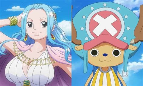 Ilustración de Vivi y Chopper uniéndose a la tripulación