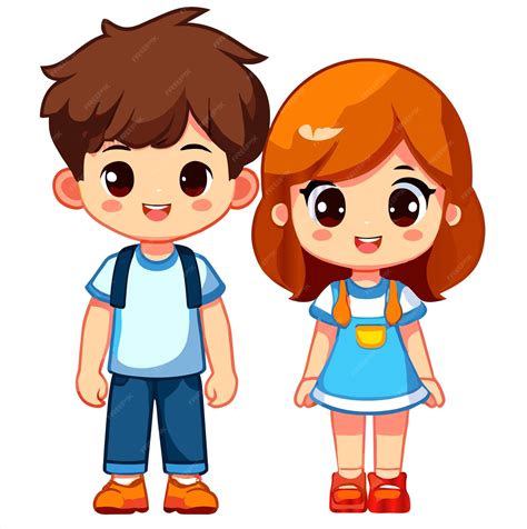 Pareja de anime contrastante: chico tímido y chica extrovertida