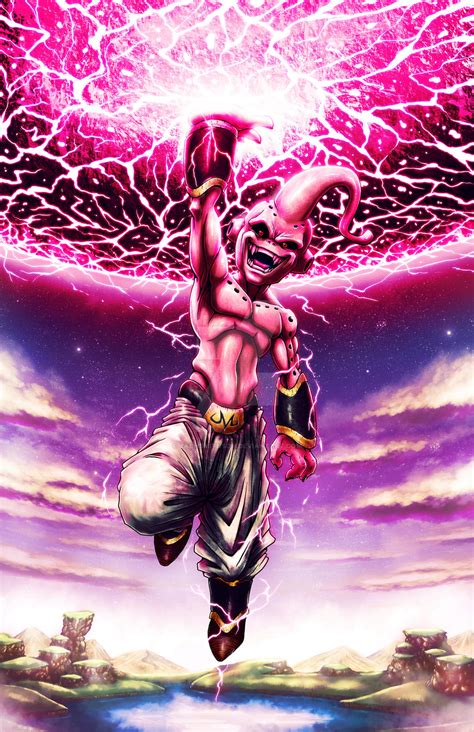 Kid Buu destruyendo planetas