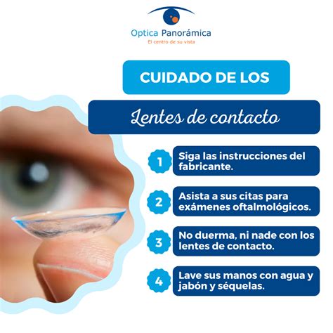 Infografía con especificaciones técnicas de las lentes de contacto