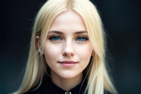 Ilustración de Carla Inocencio con cabello rubio y ojos azules