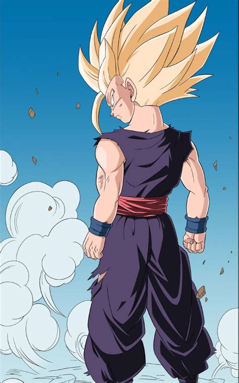 Ilustración de Gohan en estado Super Saiyan 2