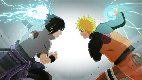 El choque final del Rasengan y el Chidori