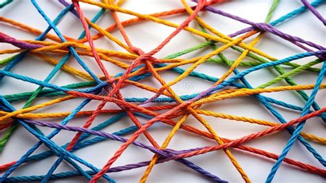 Una representación abstracta de hilos entrelazados formando un tapiz