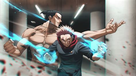 Aoi Todo y Yuji Itadori luchando contra Mahito