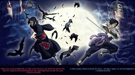Escena de la batalla de Sasuke contra Itachi