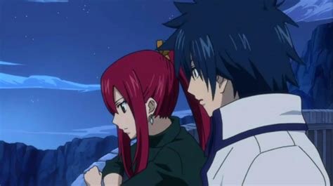 Erza y Gray discutiendo