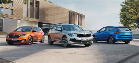 Tabla comparativa de los modelos ŠKODA FABIA GO, KAMIQ GO y SCALA GO
