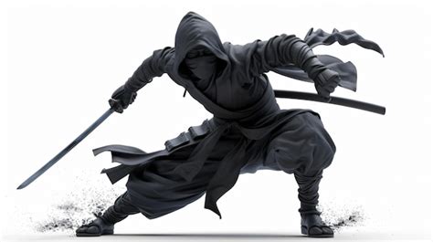 Representación de un ninja utilizando veneno en combate