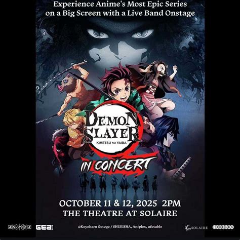 Cartel promocional de Demon Slayer: Kimetsu no Yaiba In Concert