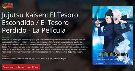Póster de Jujutsu Kaisen: El Tesoro Escondido