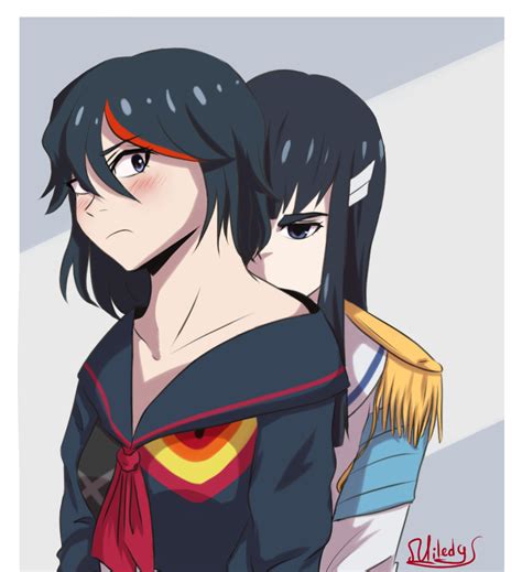 Ilustración fan-art de Ryuko y Satsuki