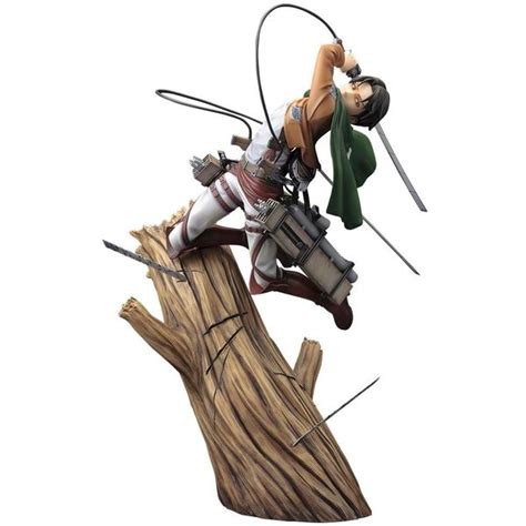 Figura de Levi Ackerman en pose de ataque