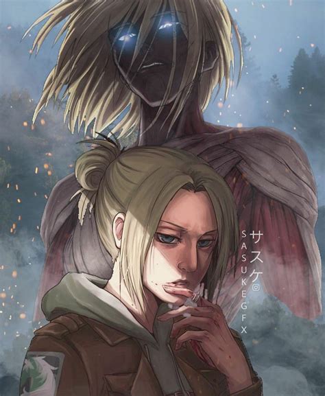 Annie Leonhart ofreciendo enseñar a Eren su técnica de combate