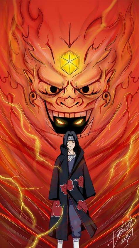 Representación artística del Susanoo de Itachi