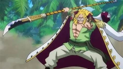 Barbablanca con su alabarda Murakumogiri