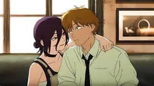 Denji y Reze conversando