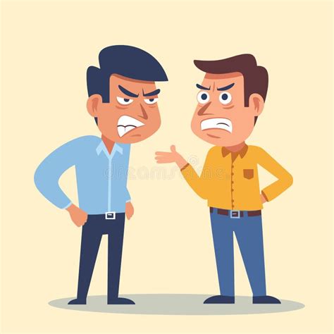 Dos hombres alfas discutiendo apasionadamente