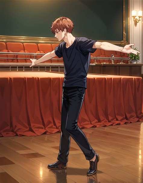 Kiyoharu Hyoudou bailando con intensidad