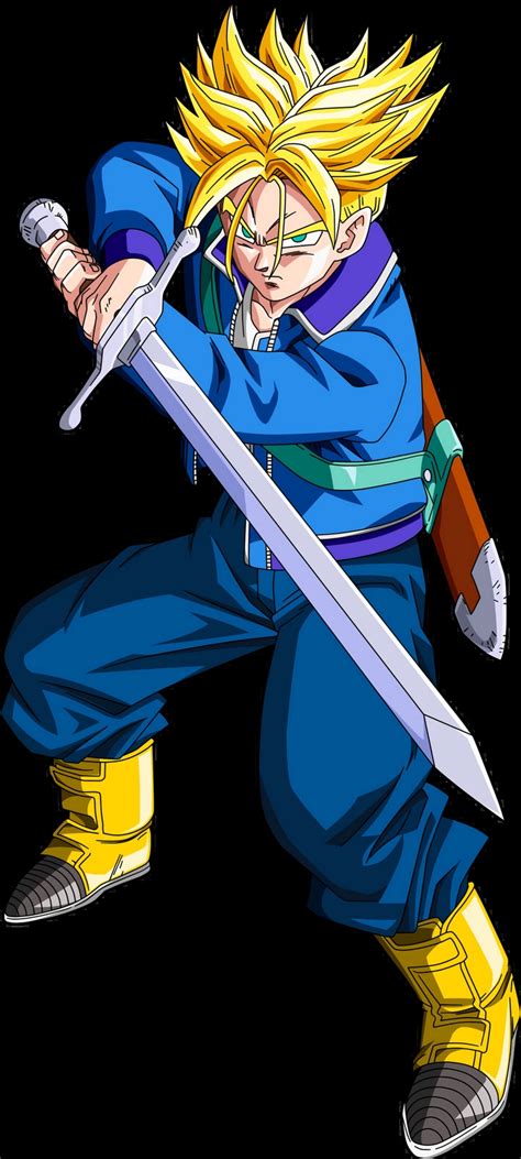 Imagen de Trunks del Futuro en su estado Super Saiyajin