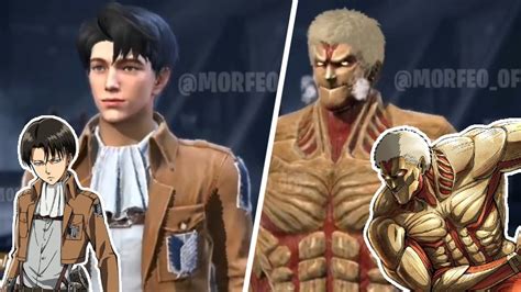 Personajes de Shingeki no Kyojin en Free Fire