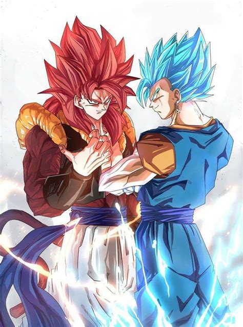 Ilustración de Gogeta SS4 y Vegito SSB