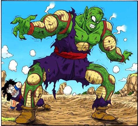 Piccolo protegiendo a Gohan