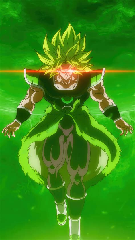 Ilustración de Broly en su estado base con la diadema de control.