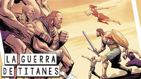 Humanidad luchando contra titanes