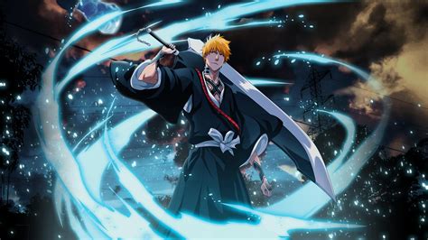 Ilustración de Ichigo Kurosaki con su Zangetsu